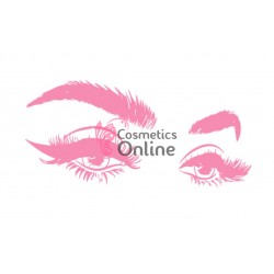 Sablon sticker de perete pentru salon de infrumusetare - J090L - Make-up & Eyelashes Roz
